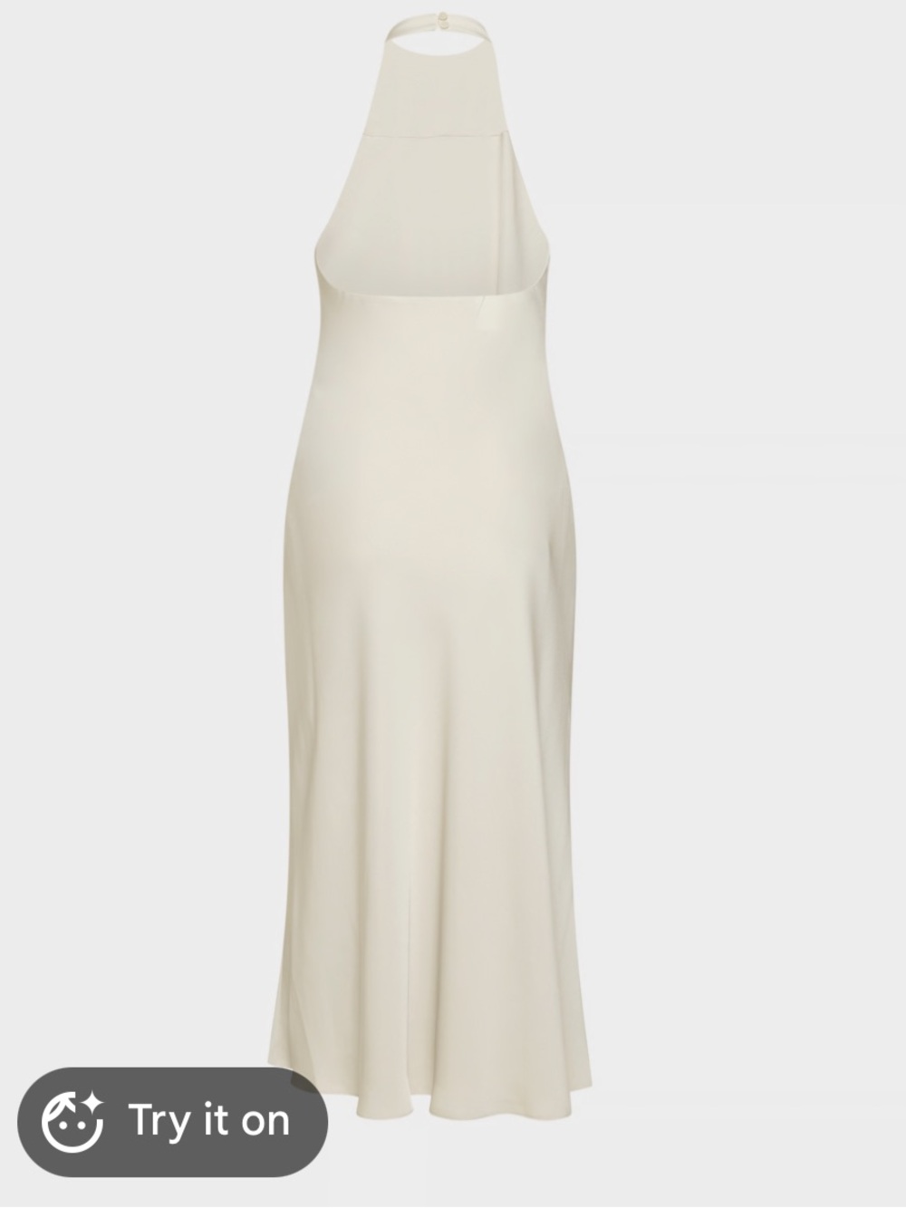 Aritzia Audience Satin Maxi Halter Dress - Picture 2 of 3